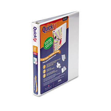 Stride Quickfit D-ring View Binder, 3 Rings, 1.5" Capacity, 11 X 8.5, White freeshipping - TVN Wholesale